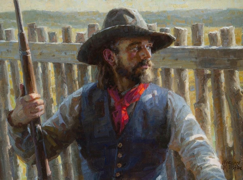 The World of the Wild West in the paintings of Morgan Weistling