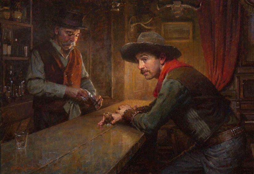 The World of the Wild West in the paintings of Morgan Weistling