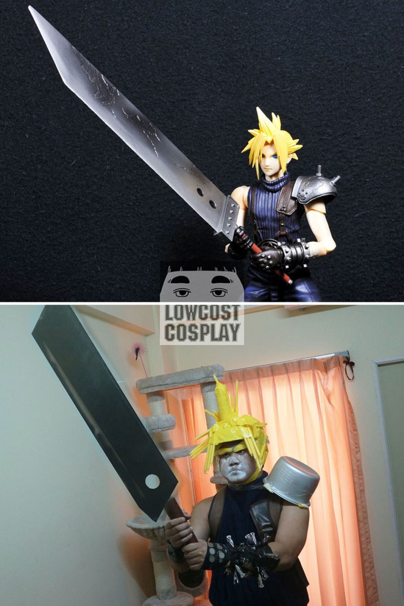 This guy does cosplay cheap, angrily and from improvised materials