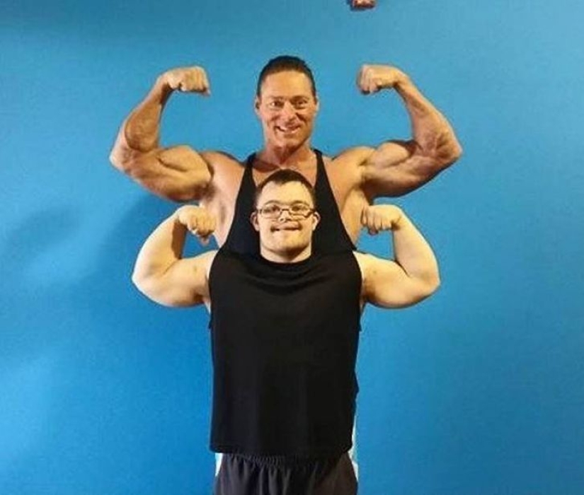 This guy with Down syndrome managed to change himself to compete in a bodybuilding competition