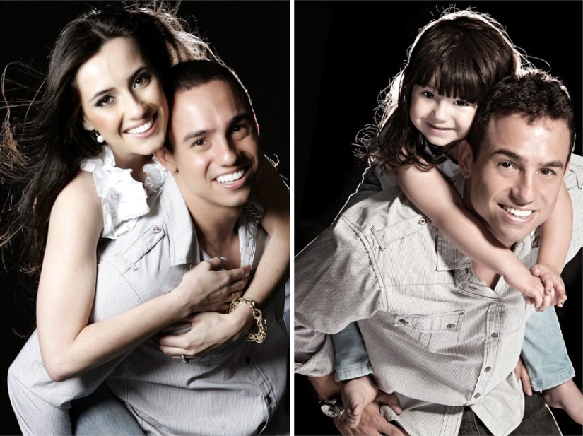 Three years after the tragedy, a Brazilian recreates a photo of his late wife with his three-year-old daughter