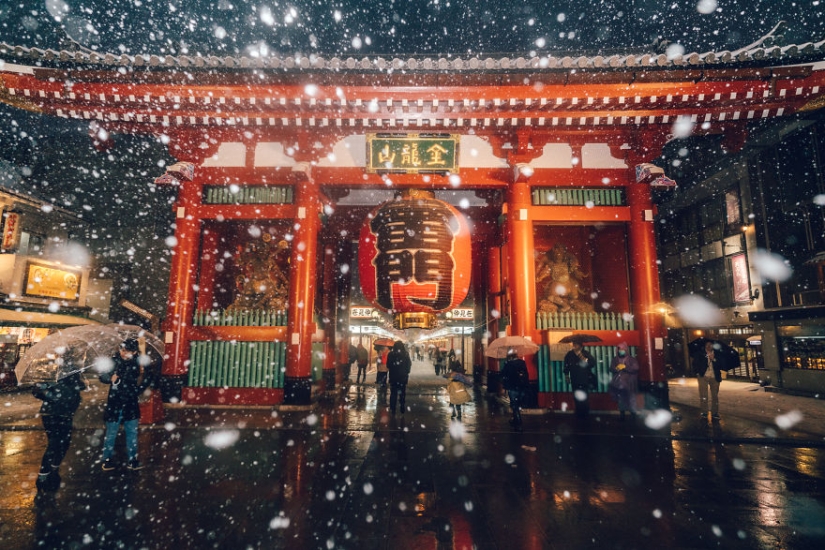 Tokio nevado