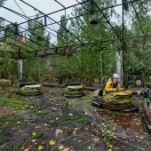 Tourists in Chernobyl