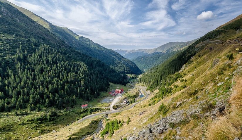 Transfagaras highway is one of the most beautiful routes in Europe