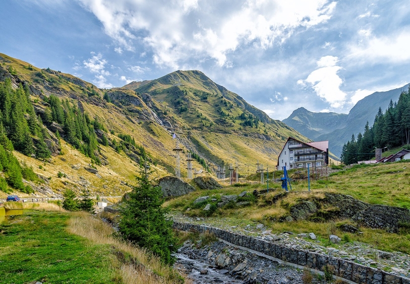 Transfagaras highway is one of the most beautiful routes in Europe