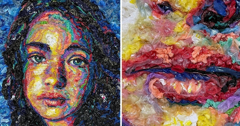 Trash masterpieces by Turkish artist Deniz Sagdych