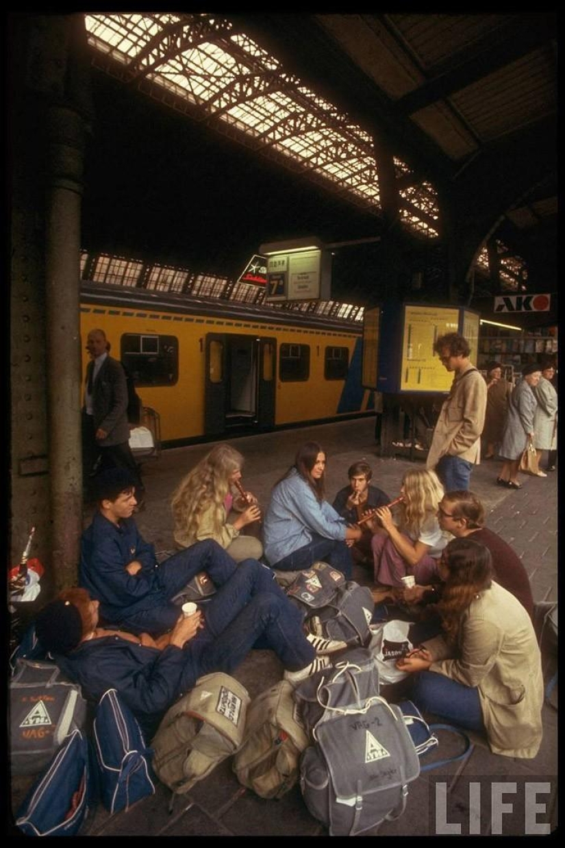 Traveling through Europe in 1970 by train