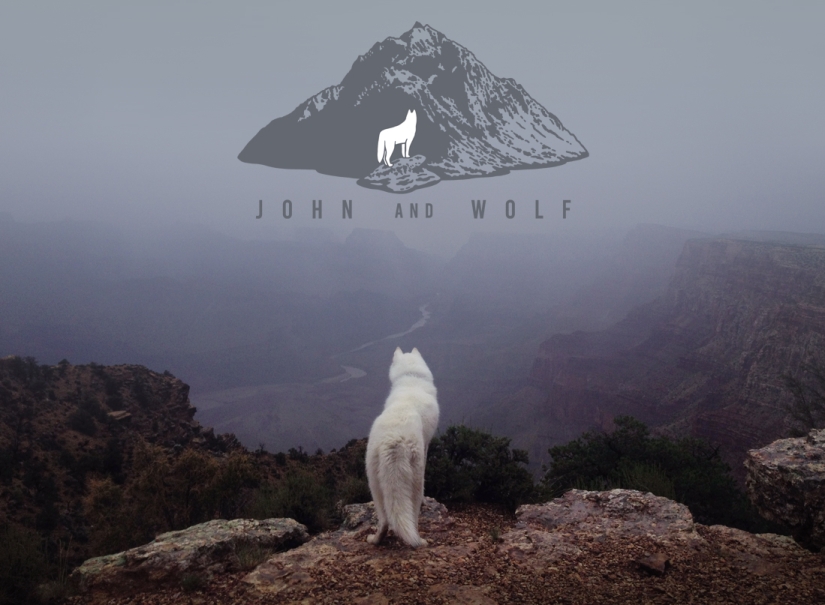 Travels of John and his husky Wolf