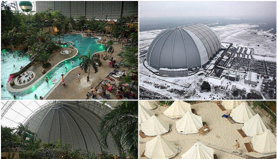 Tropical island under the dome