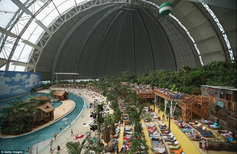 Tropical island under the dome