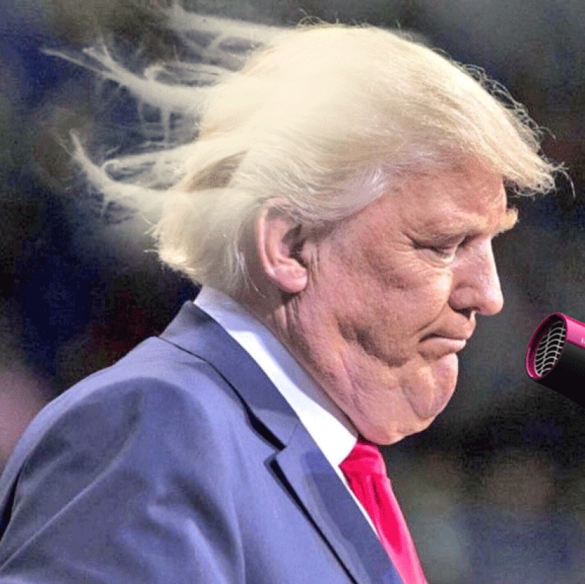 Trump asked not to publish his pictures with a double chin, but the Internet responded with photojabs