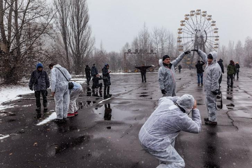 Turistas en Chernóbil