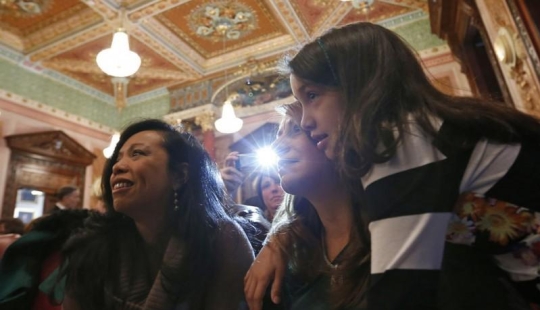 Two mothers, two children, one family