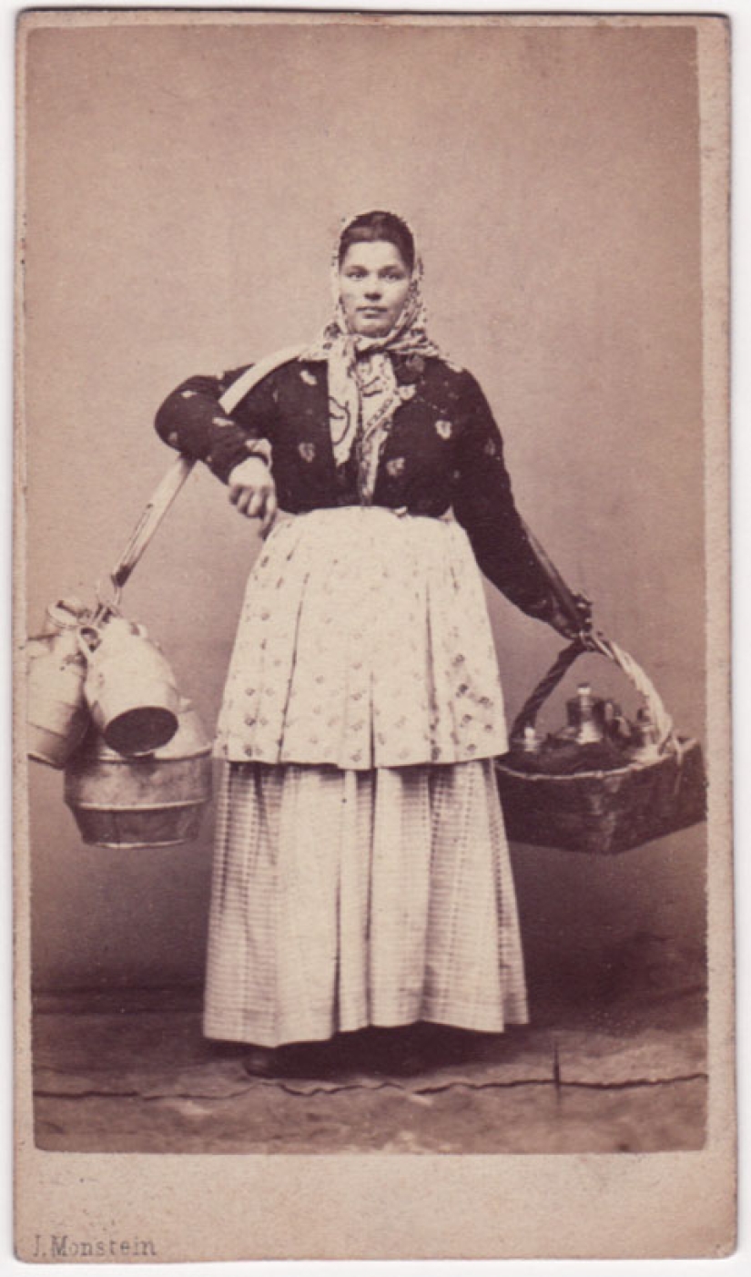 Вильям Каррик «продавщица молока (охтенка)» Санкт-Петербург, 1860-е