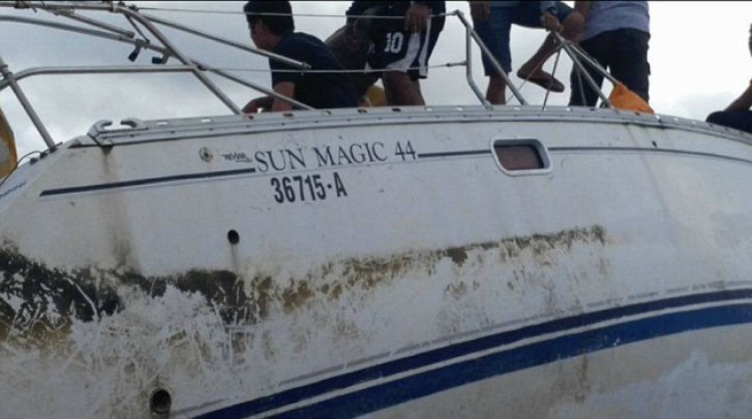 Un yate fantasma varado en las costas de Filipinas con la momia del capitán a bordo