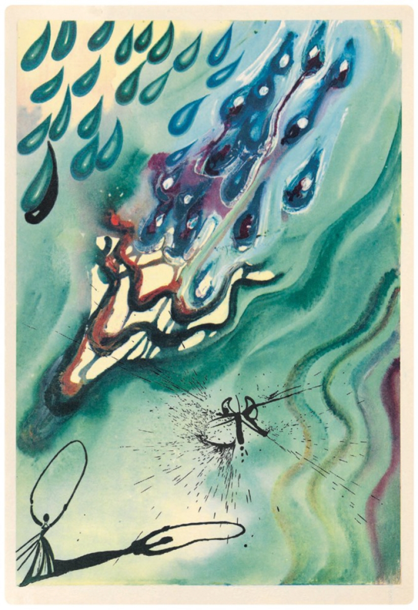 Unknown illustrations by Salvador Dali for Alice's Adventures in Wonderland
