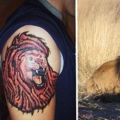 Unreal tattoos of real people and animals