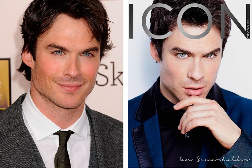 Unrealistically beautiful: famous men before and after photoshop