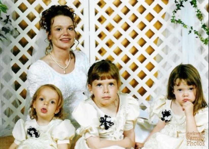 Unsuccessful wedding photos that will be a shame to show future children