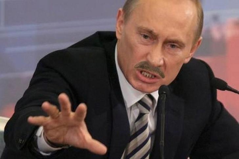 Unusual mustache fan site for Putin