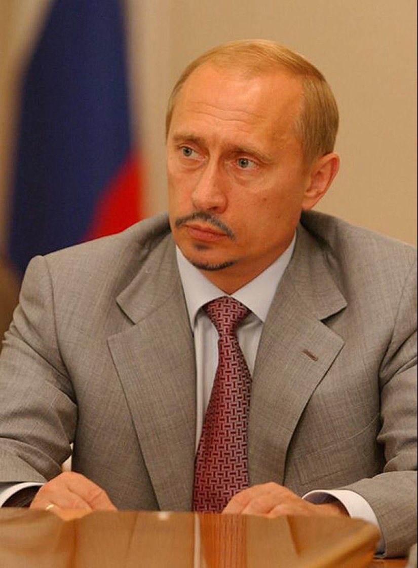 Unusual mustache fan site for Putin