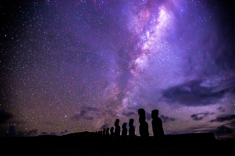 Vía Láctea. Marcha de las estrellas en el espacio