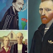 Van Hop y otros: los héroes de las obras maestras de la pintura del mundo probaron a los atletas olímpicos de Adidas