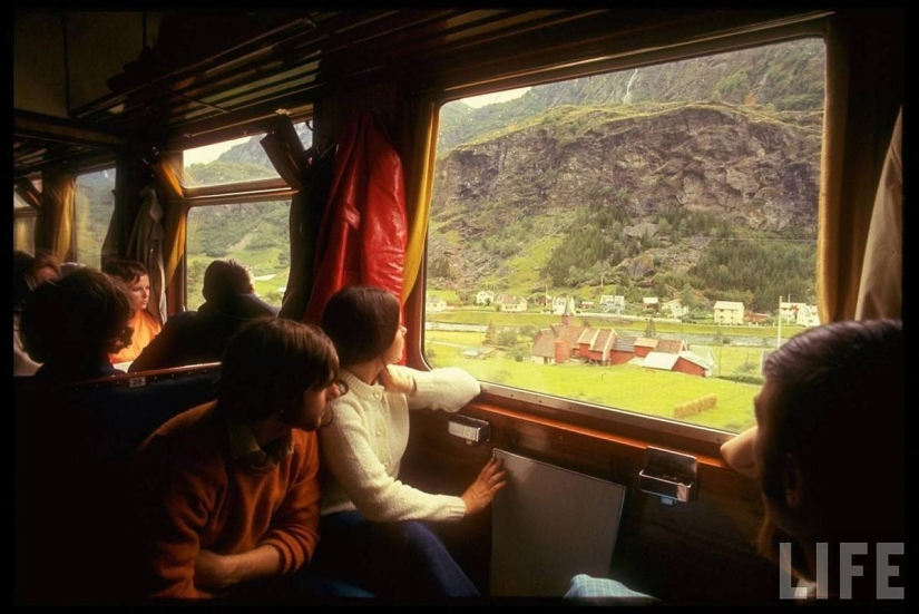 Viajando por Europa en 1970 en tren