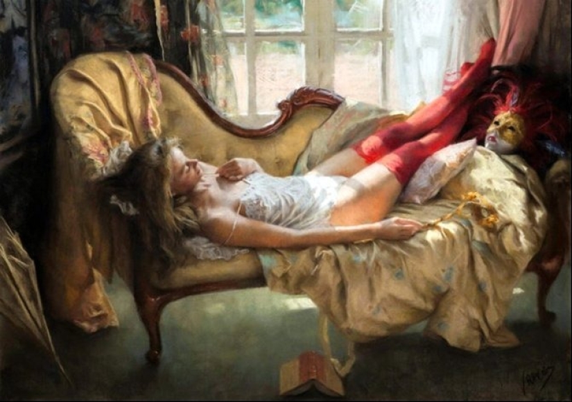 Vicente Romero Redondo - virgin beauty and tenderness in his works (9 photos)