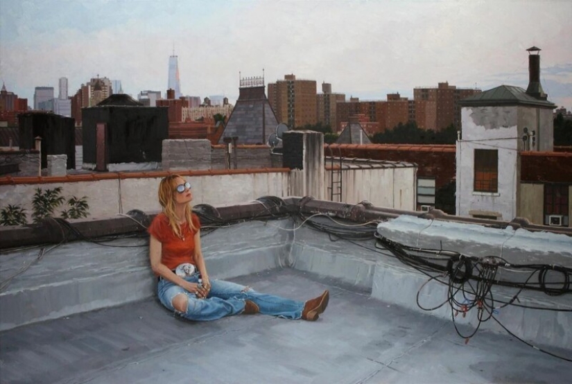"Vida en la ciudad": Excelentes pinturas al óleo modernas de Vincent Jarrano