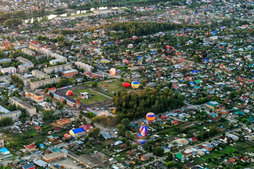 View from the basket: "Heavenly Fair of the Urals" in the Perm Region
