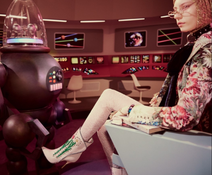 Vintage aliens and dinosaurs in the new crazy Gucci ad