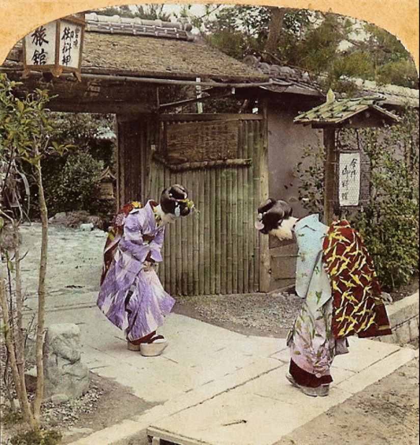 Vintage pictures of Japan in color and 3D