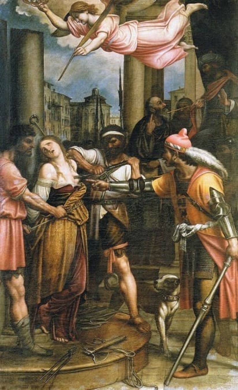 Virgin-Martyr St. Agatha in the paintings of European artists