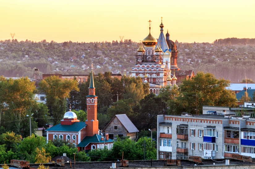 Vista desde la canasta: "Feria Celestial de los Urales" en la región de Perm
