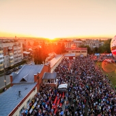 Vista desde la canasta: "Feria Celestial de los Urales" en la región de Perm