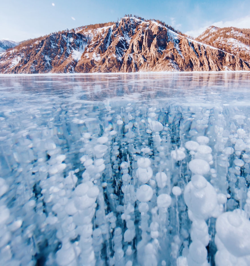 Walk on the frozen Baikal