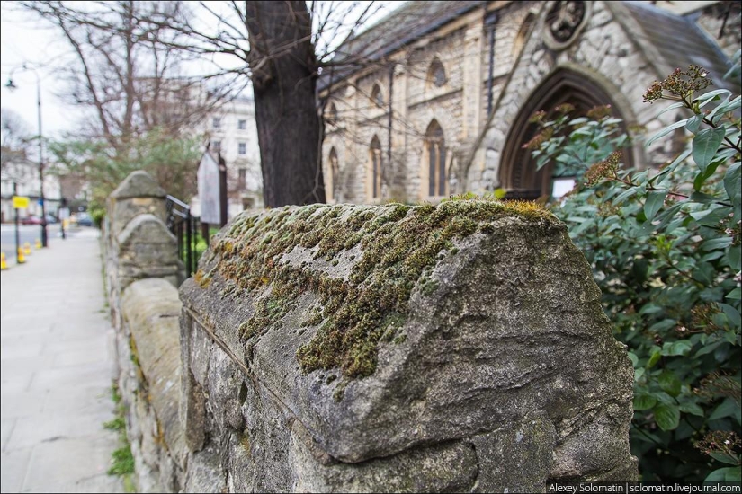 Walking in London in spring