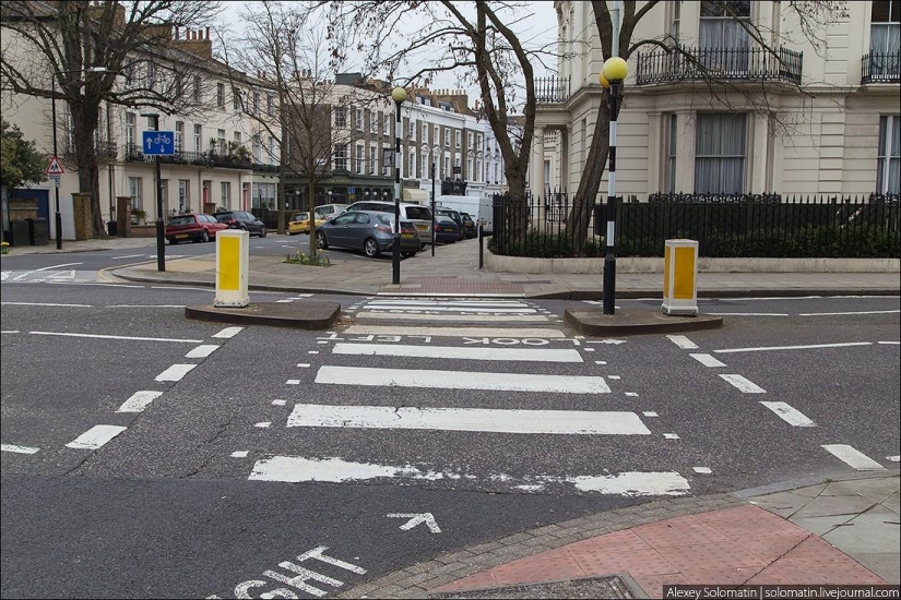 Walking in London in spring