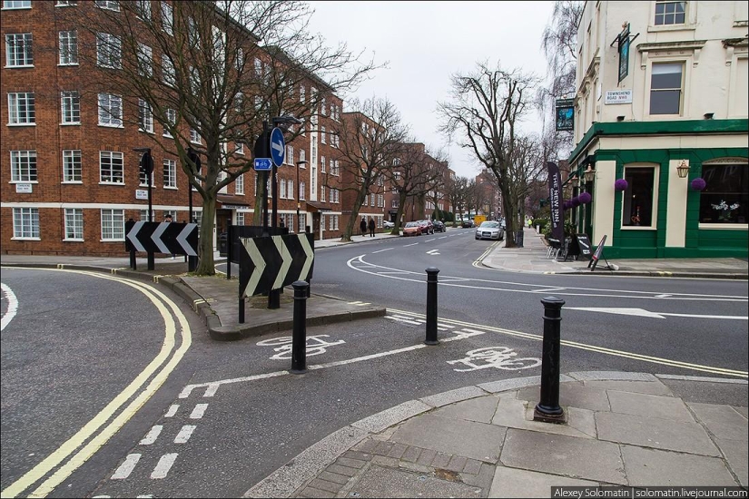 Walking in London in spring