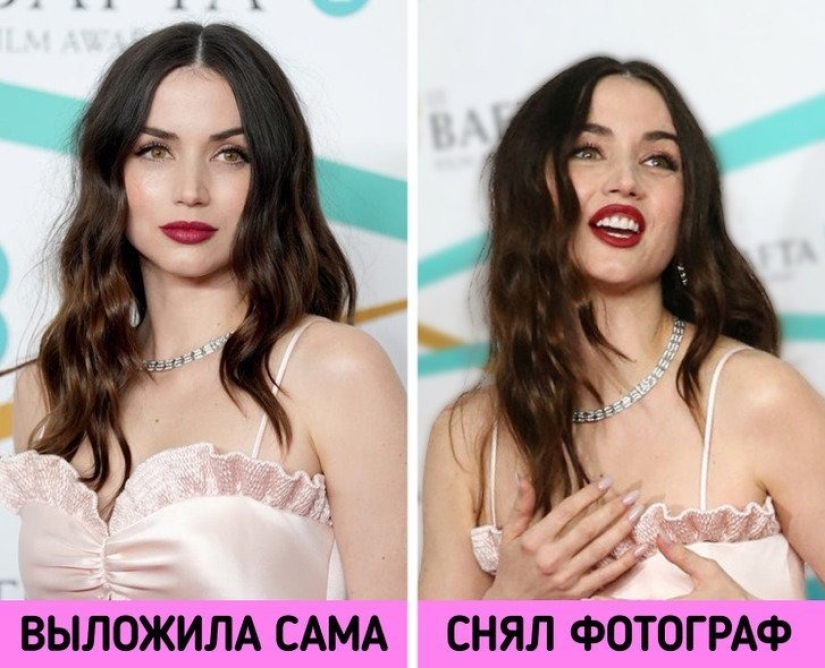 We compared 16 frames posted on social networks by the stars themselves and those taken by photographers. And a little stunned by the difference