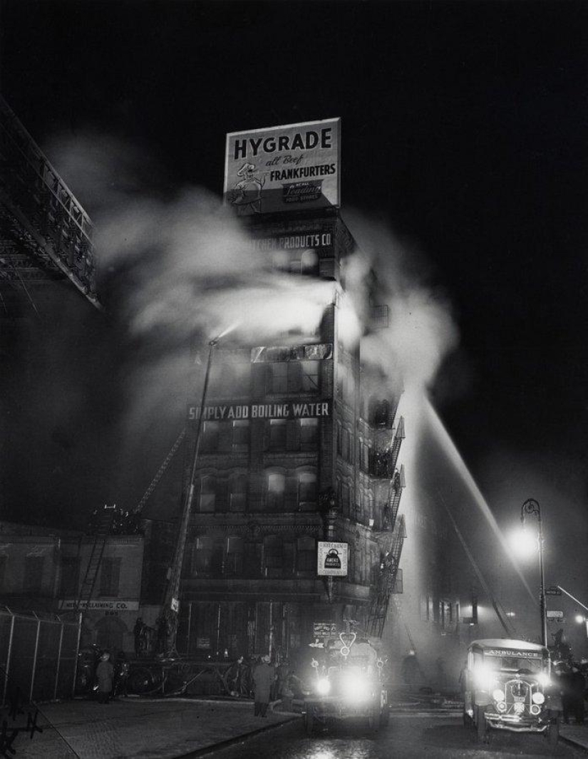 Weegee is a restless photographer who has been everywhere and everywhere
