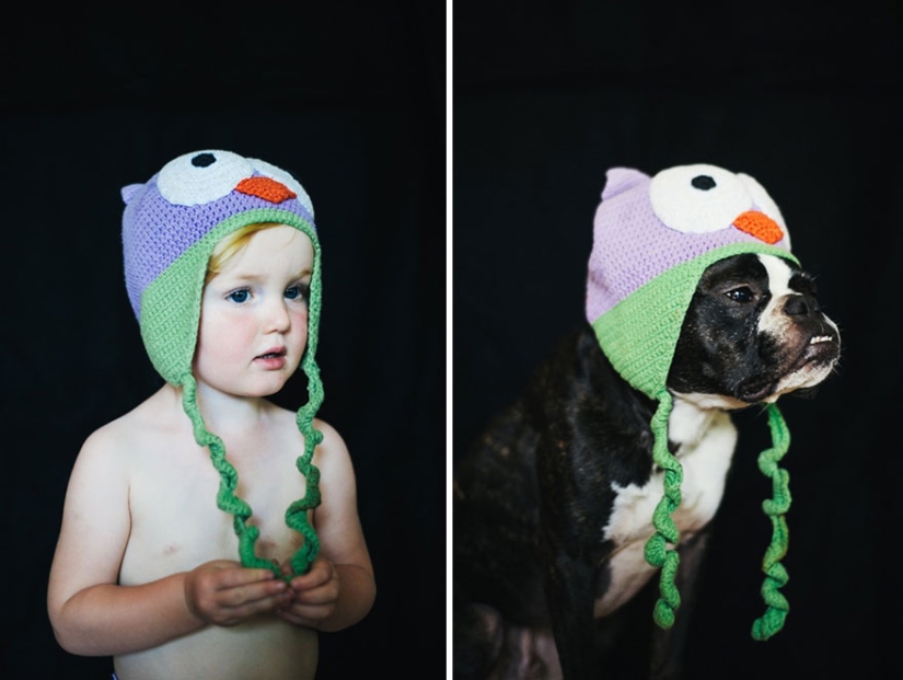 Well, a very sweet couple in a funny family photo project by Jesse Holland