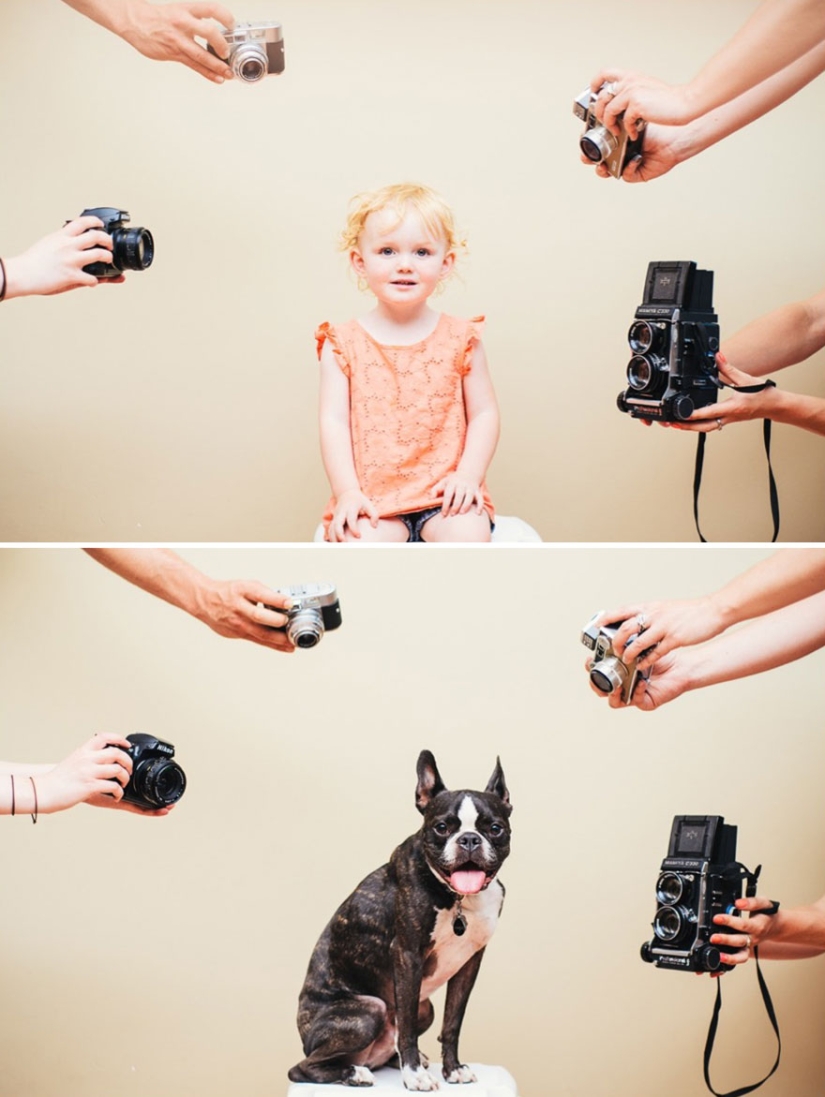 Well, a very sweet couple in a funny family photo project by Jesse Holland