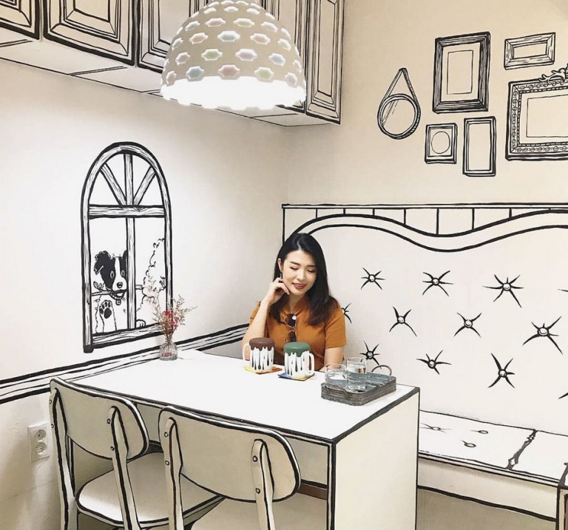 What a two-dimensional comic cafe looks like in Seoul