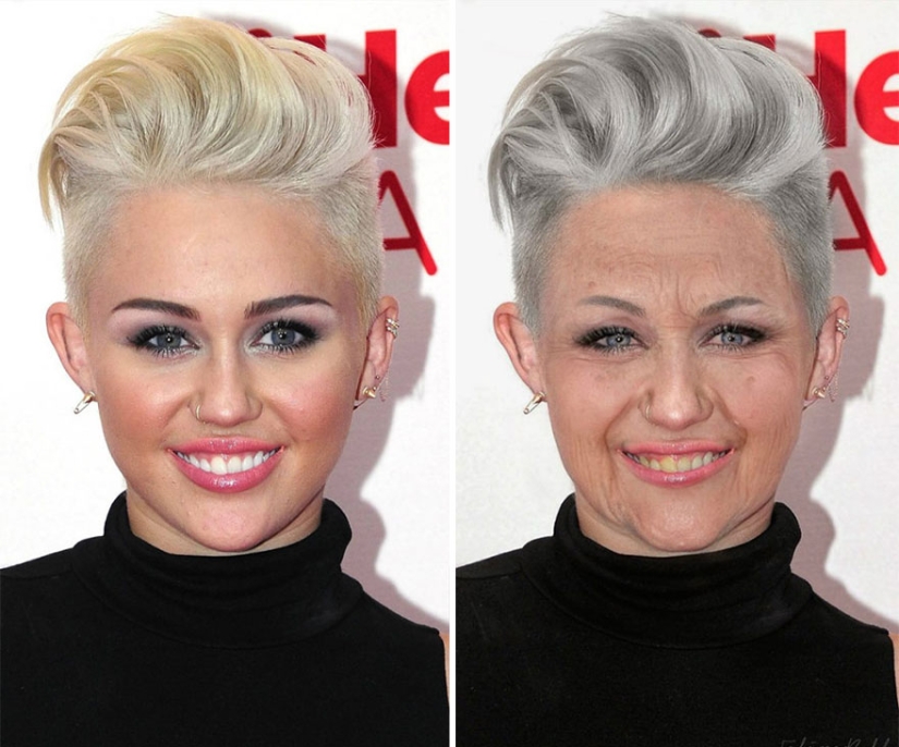 What celebrities will look like when they get older