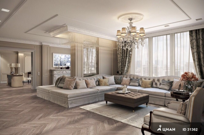 What does the most expensive apartment for rent in Moscow look like for 5 million a month