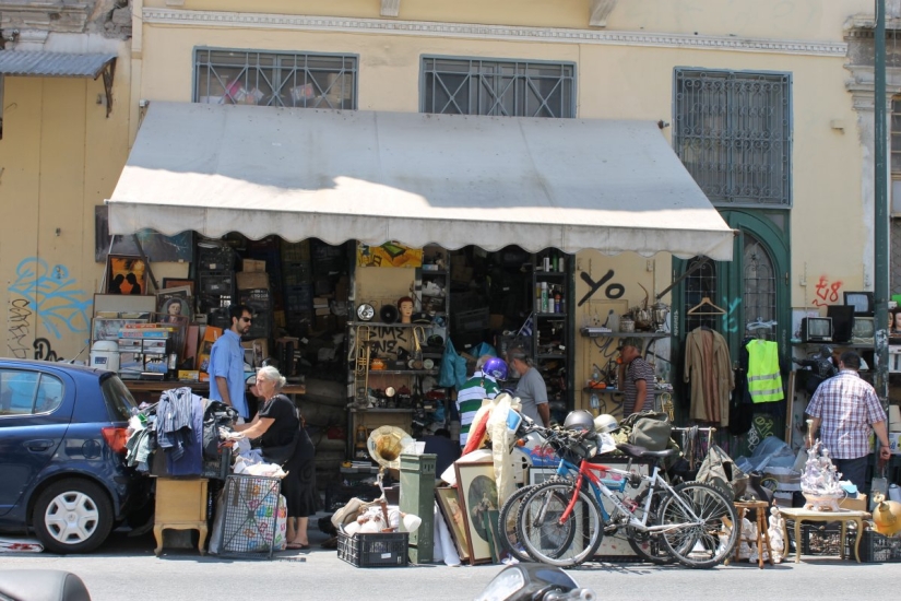 What Ermou looks like today, once the most fashionable street in Greece