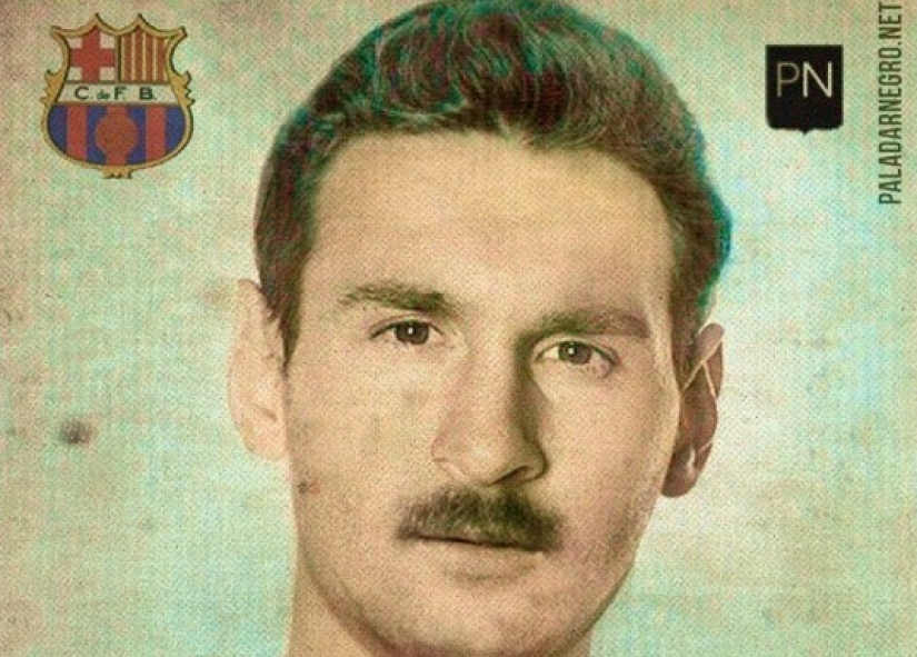 What famous football players would look like if they lived and played in the 50s