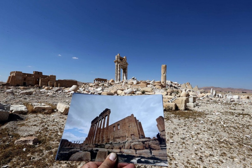 What happened to the centuries-old monuments of Palmyra after ISIS